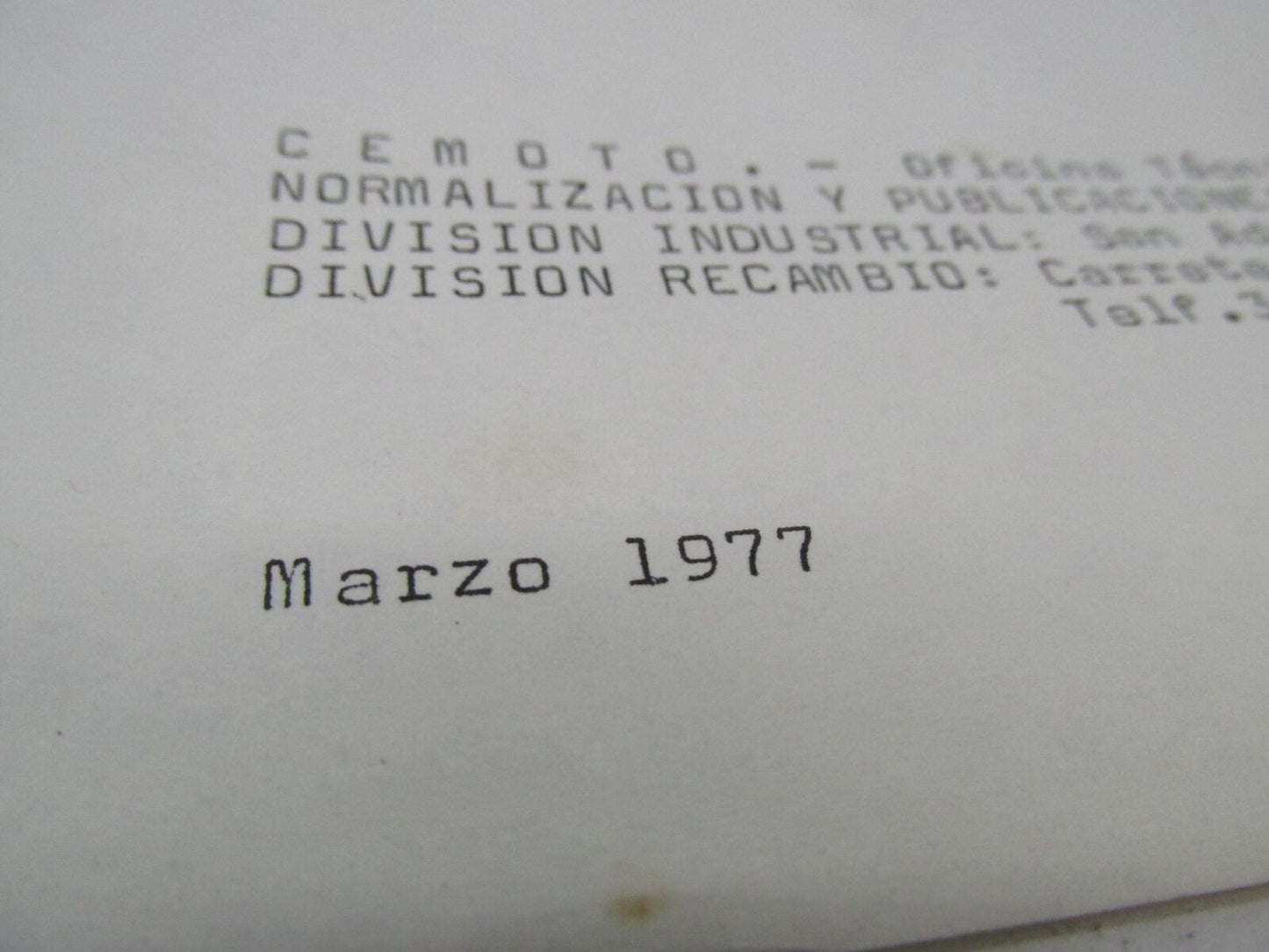 Bultaco Factory 1977 Pursang 162-170 194-200 Catalog Parts List 194.32-117