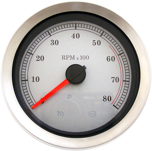 Drag Specialties 4" Tachometer Silver 2211-0167