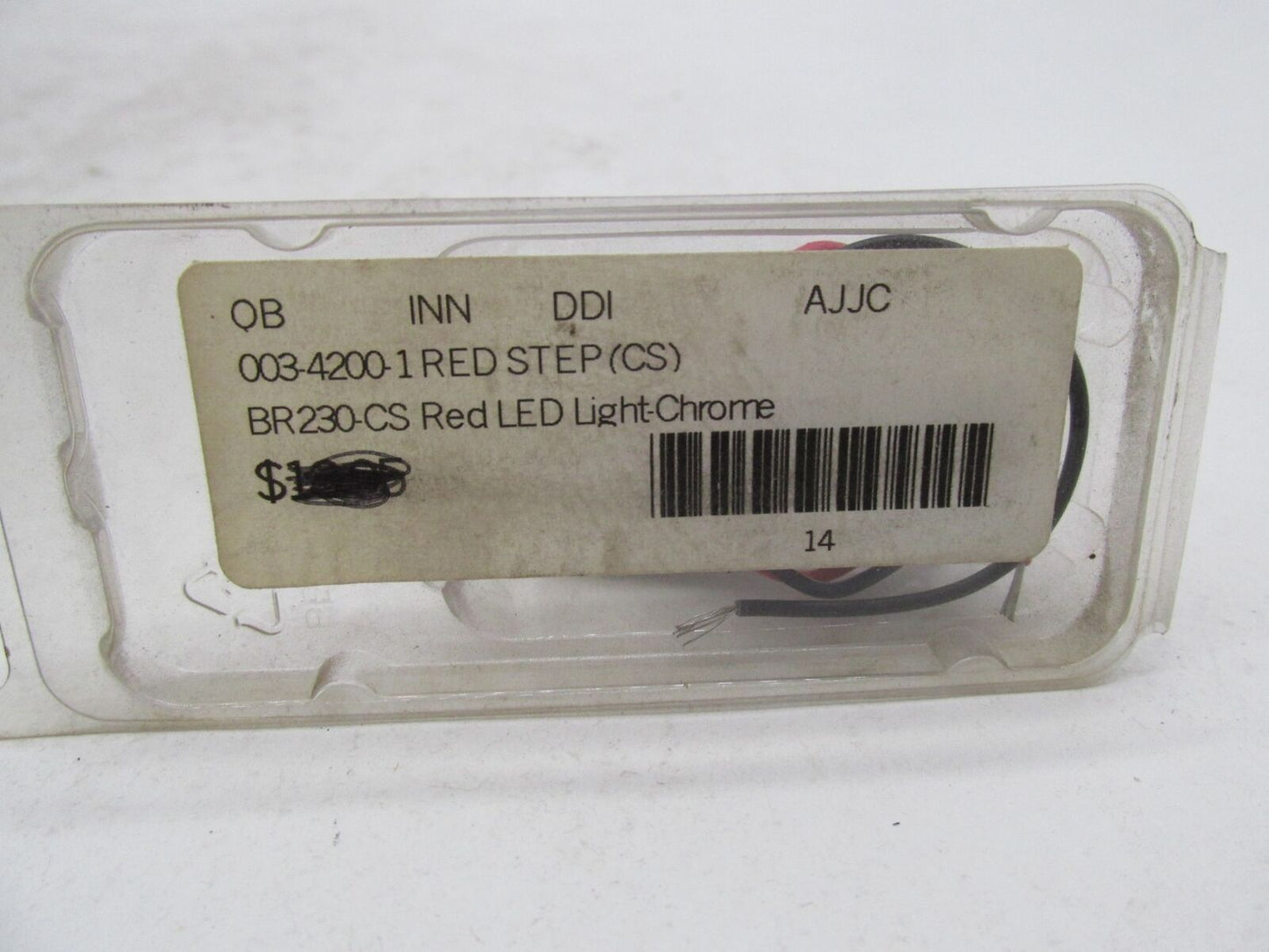 Universal Motorcycle Harley Chrome Red Step LED Light 003-4200 BR230-CS