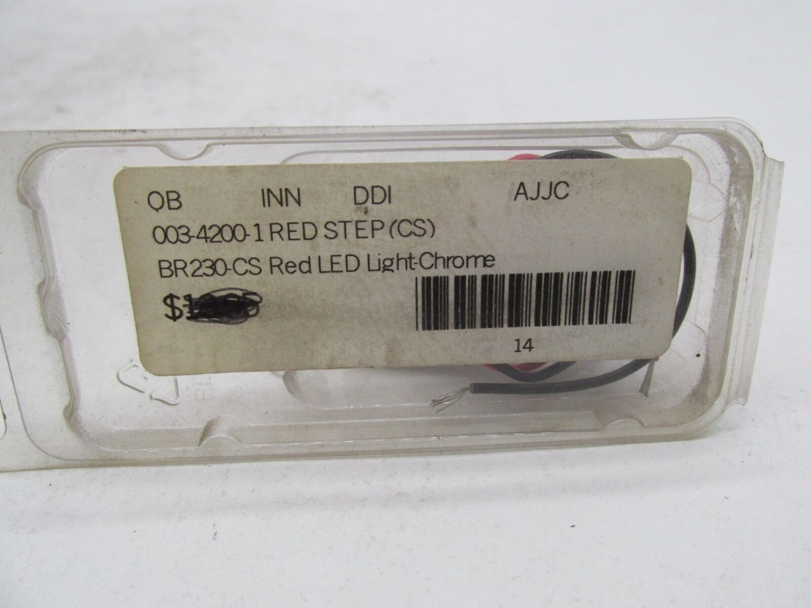 Universal Motorcycle Harley Chrome Red Step LED Light 003-4200 BR230-CS