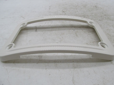 Harley Davidson Curved White License Plate Frame