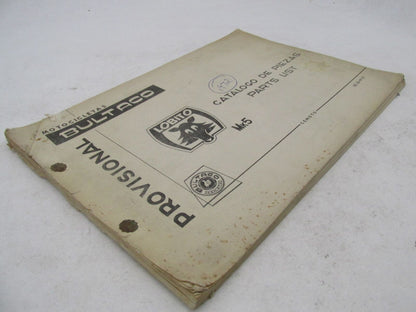 Bultaco Factory Provisional 1972 Lobito Mk5 Catalog Parts List Book 83.32-P117