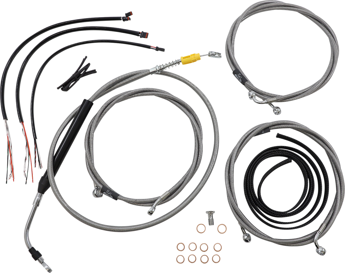 LA Choppers Handlebar Cable/Brake Line Kit LA-8056KT2-16
