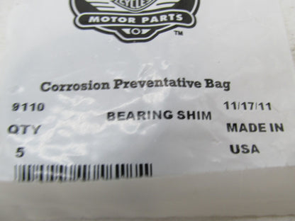 Lot of 4 Harley-Davidson Genuine NOS Bearing Shims 9110