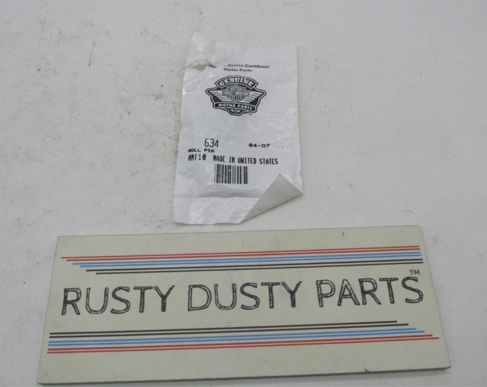 Lot of 4 Harley Davidson Genuine NOS Roll Pins 634