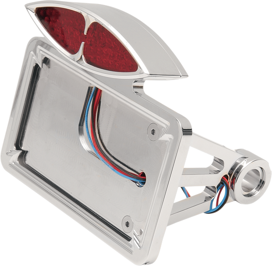 Drag Specialties Side-Mount Deco Taillight with License Plate Mount 2030-0169