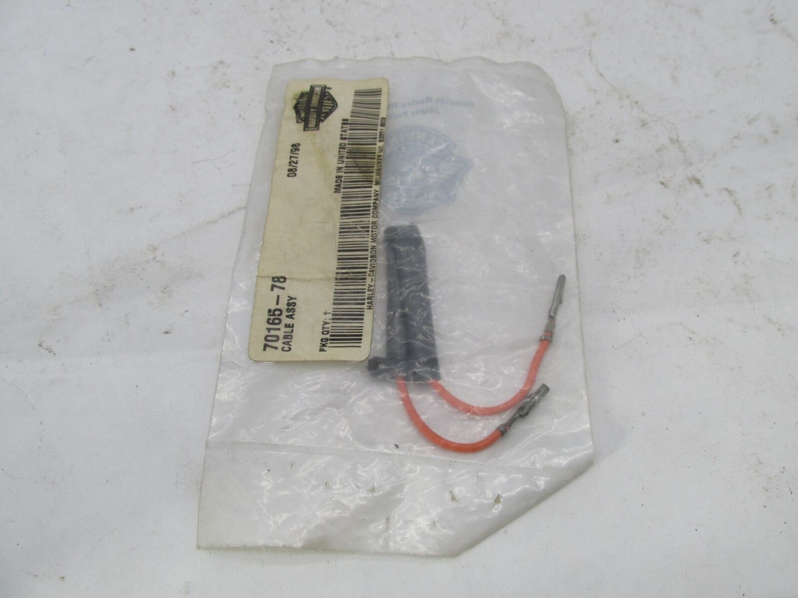 Harley-Davidson Genuine NOS Headlamp Cable Assembly 70165-78