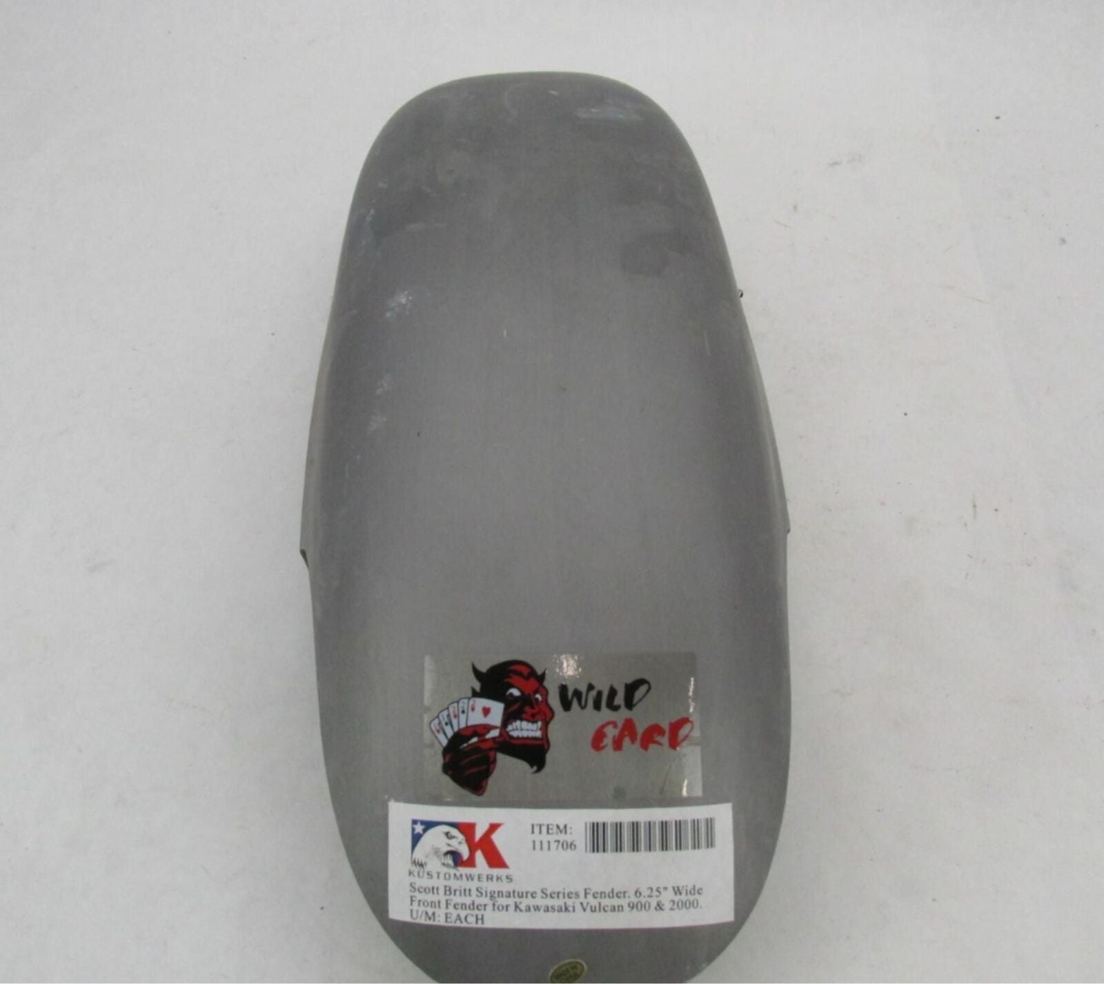 KustomWerkz Kawasaki Vulcan 6.25" Scott Britt Signature Wide Front Fender 111706
