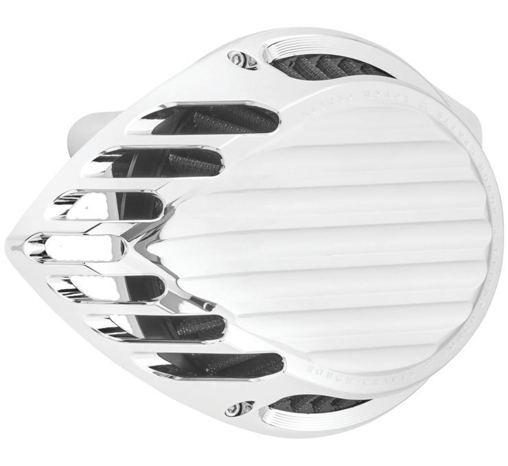Rough Craft Air Cleaner Chrome Finned RC-600-004