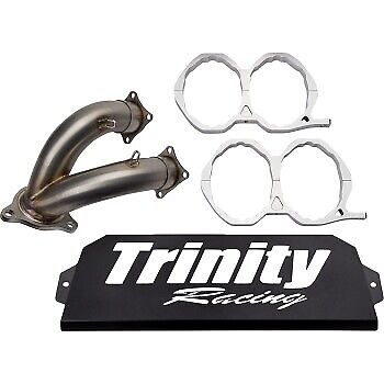 TRINITY RACING Slip-On Mufflers Natural TR-4173S-SS