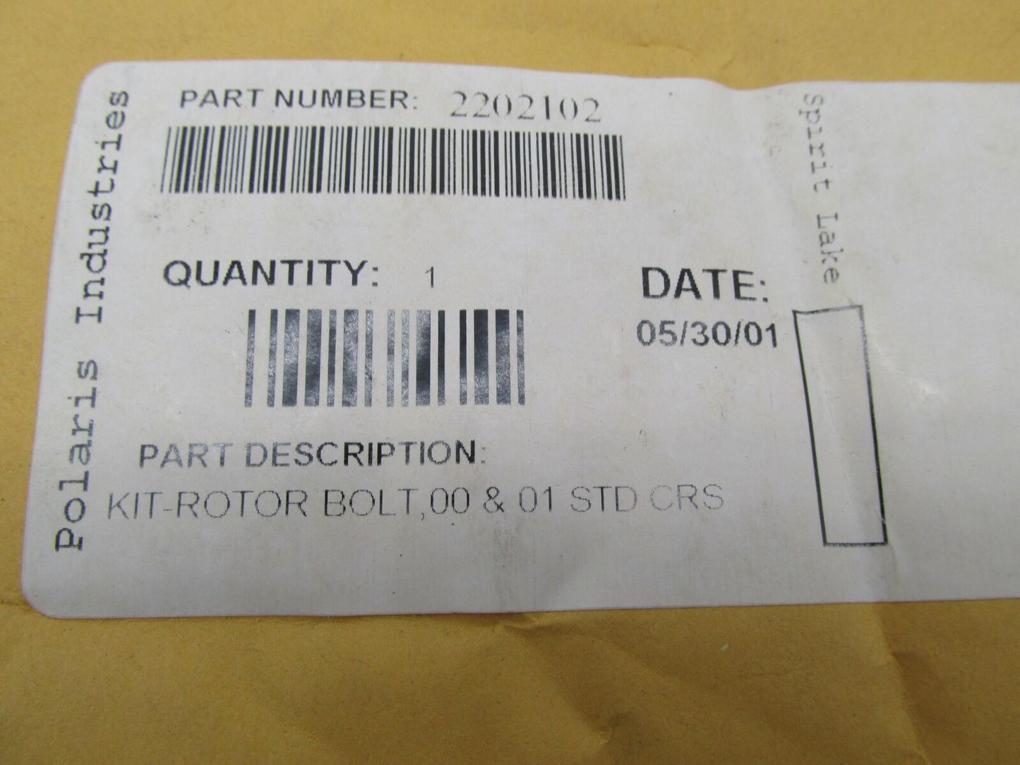 Polaris NOS Victory Standard Deluxe Cruiser 00 & 01 Brake Rotor Bolts 2202102