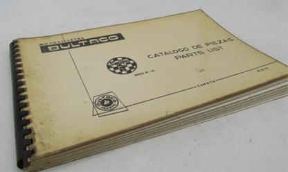 Bultaco Original Factory 1974 Sherpa T 91-92 Parts List Catalog Book 92.32-117