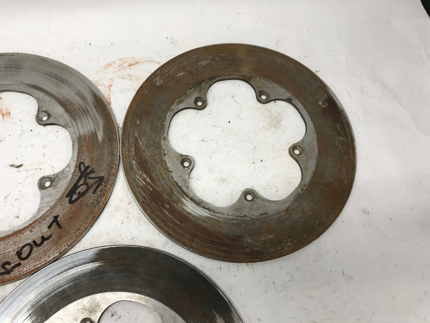 Lot (5) 1974-77 Harley Ironhead Sportster XL XLCH Rear Rotor Disc Brak