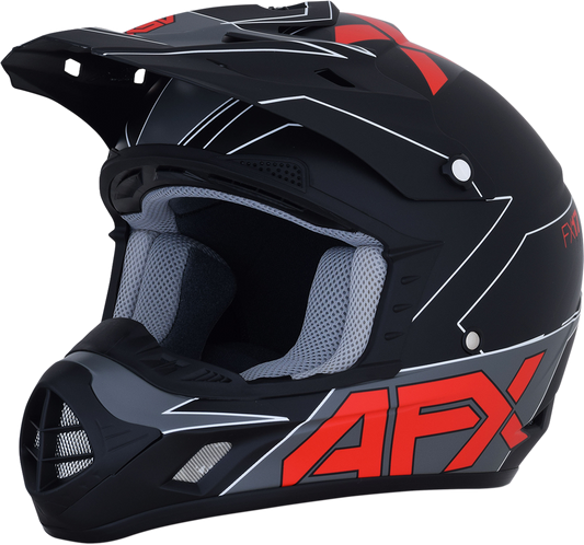 AFX FX17 Aced Helmet Matte Black Red XL 0110-6487