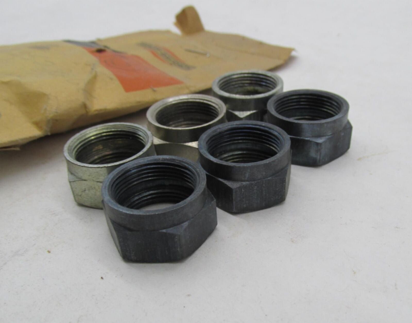 Lot of 6 Harley-Davidson Genuine NOS Aermacchi Petcock Fuel Valve Nuts 63528-66P