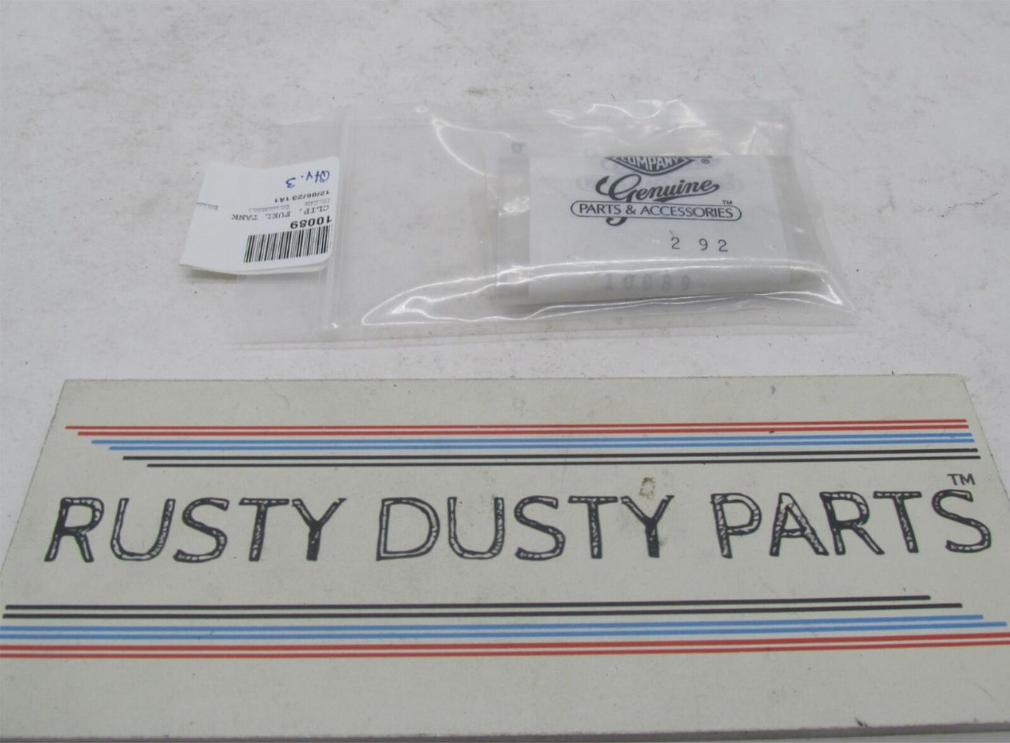 Lot of 3 Harley-Davidson Genuine NOS Fuel Tank Clips 10089