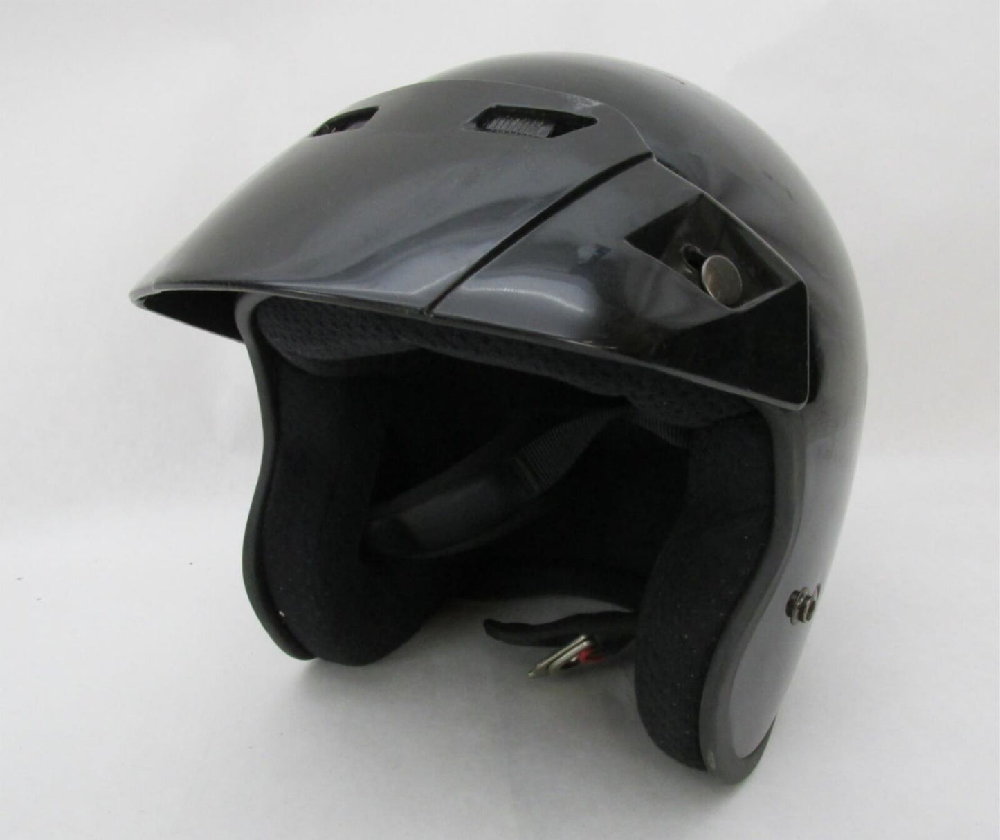 Fulmer Black Open Face Half Motorcycle Helmet Extra Small XS AF-255
