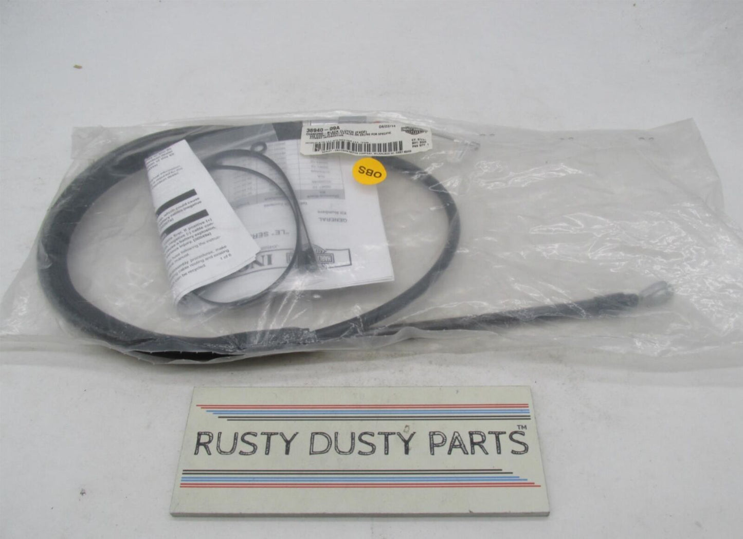 Harley-Davidson Genuine NOS Diamond FXDF Black Clutch Cable 38940-09A