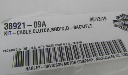 Harley-Davidson Genuine NOS Diamondback Black FLT Clutch Cable 38921-09A
