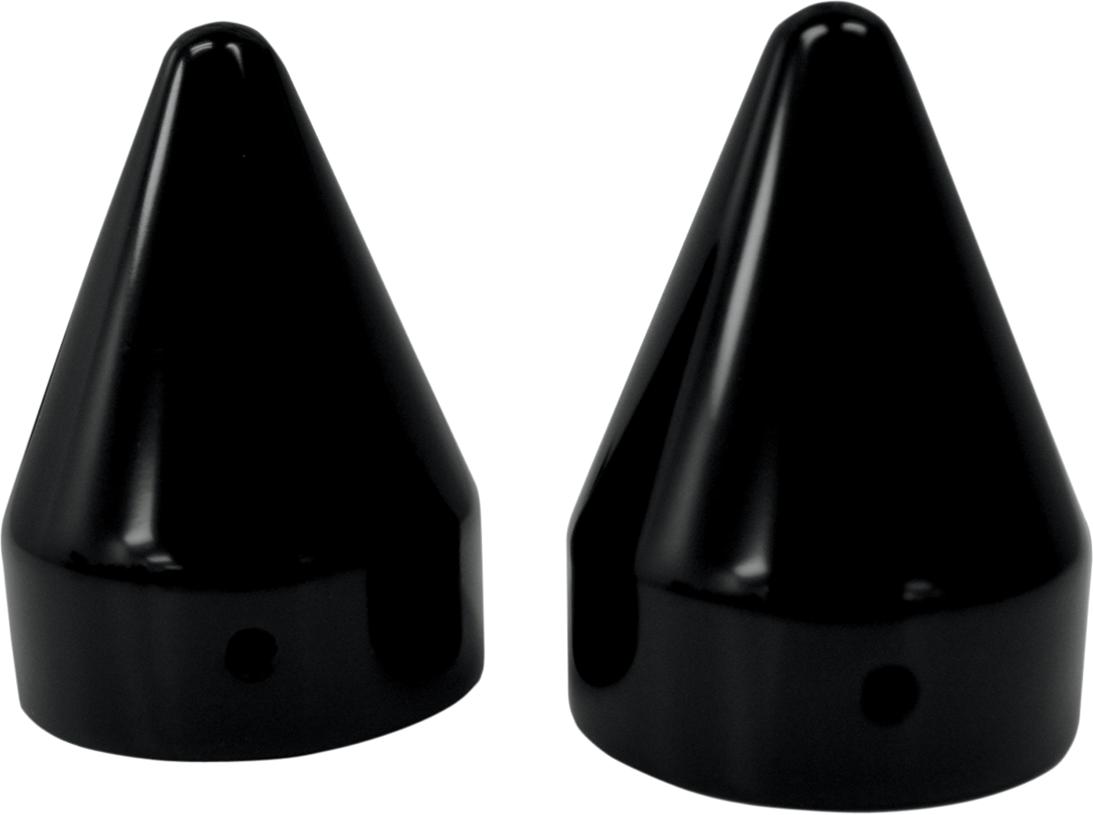 LA Choppers Axle Caps - Black Spike Black LA-7811-00B