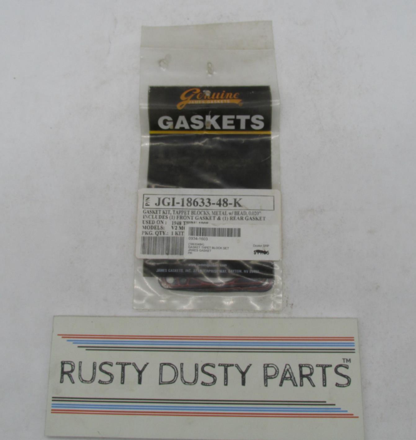 Harley Davidson James Gasket Tapet Block Gasket Kit JGI-18633-48-K