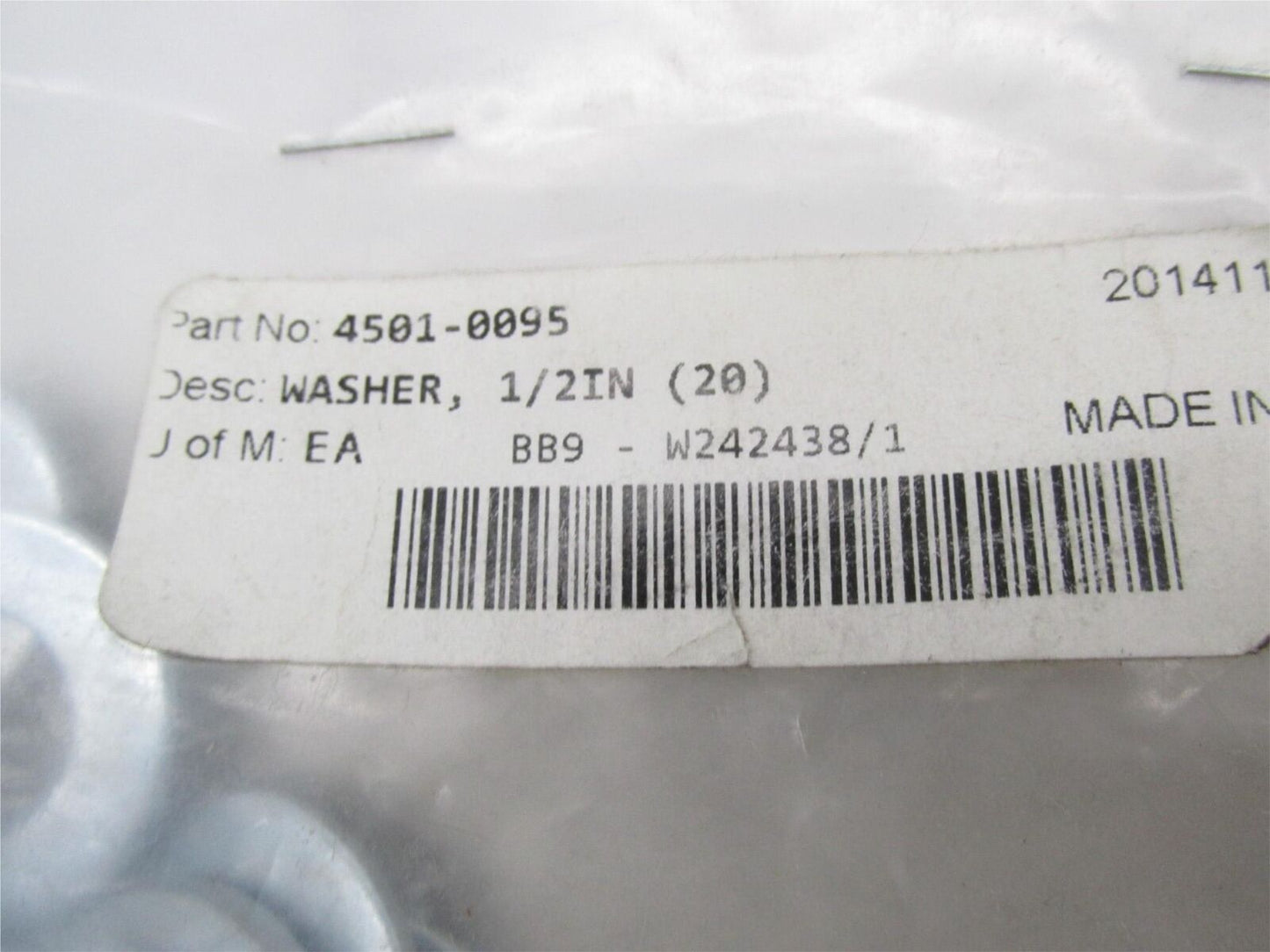 Lot of 20 Harley Davidson 1/2" Washers Motorcycle 4501-0095