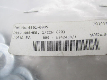 Lot of 20 Harley Davidson 1/2" Washers Motorcycle 4501-0095