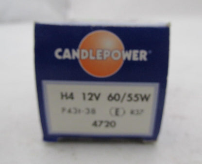 Harley Davidson Candlepower 12V Standard Halogen Bulb 60/55W 4720