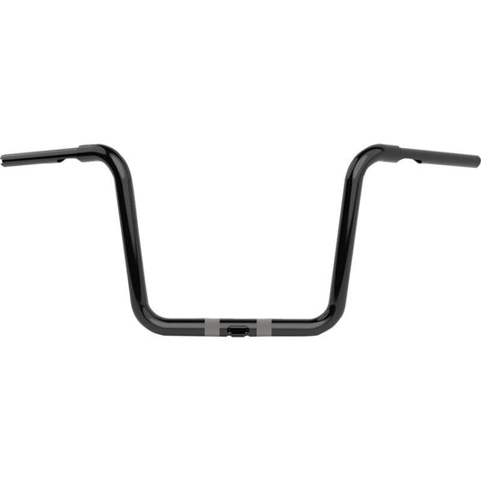 LA Choppers 1-1/4 in. Twin Round Handlebars Gloss Black LA-7324-12B