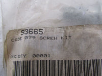 Harley Davidson Genuine NOS Code 079 Recall Screw Kit 93665