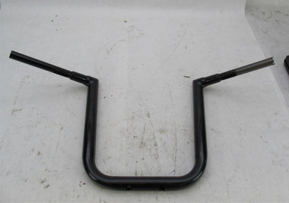 Set of Harley Davidson 17" Rise Touring 1.25" Black Ape Hangers Handlebars