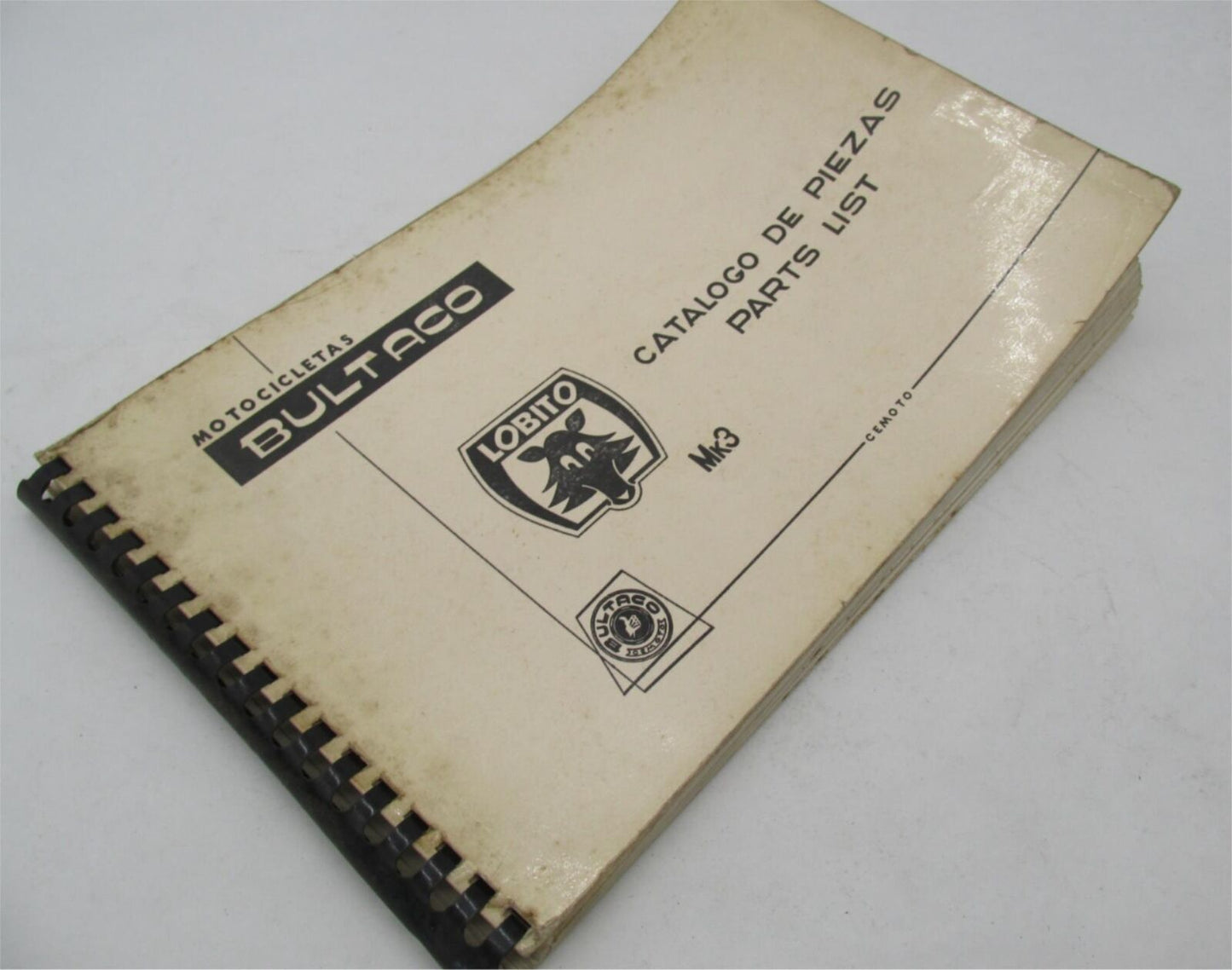 Bultaco Original Factory 1969 Lobito Mk3 Parts Catalog List Book 54.32-117