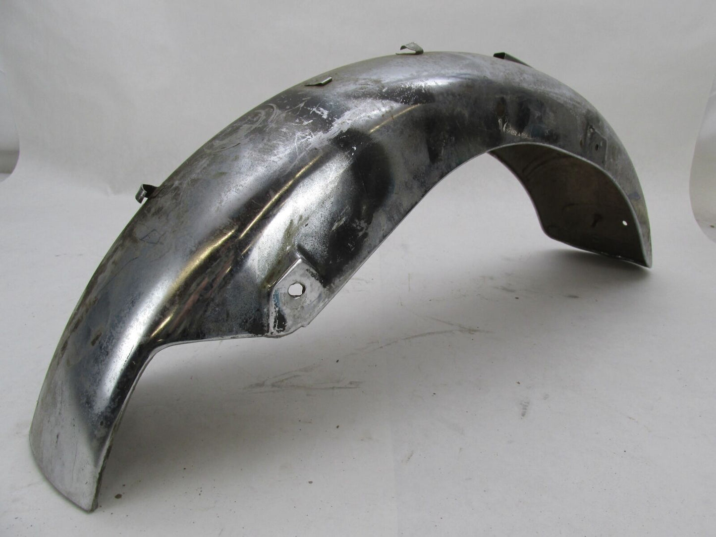 Vintage Patina Motorcycle Chrome 6" Wide Rear Fender Honda Triumph Harley
