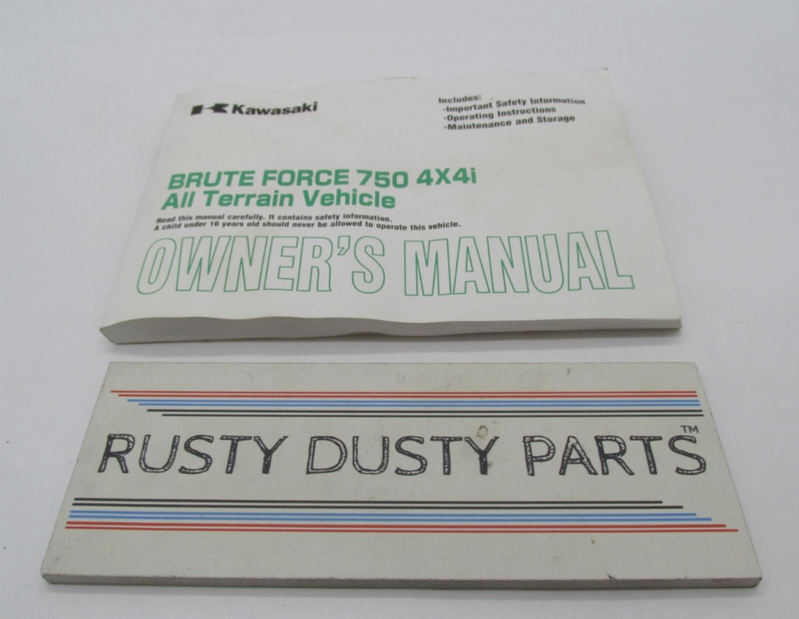 Kawasaki Factory Brute Force 750 Owner's Manual KVF750A6F KVF750B6F 99987-1320