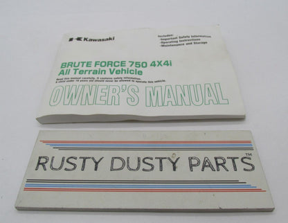Kawasaki Factory Brute Force 750 Owner's Manual KVF750A6F KVF750B6F 99987-1320