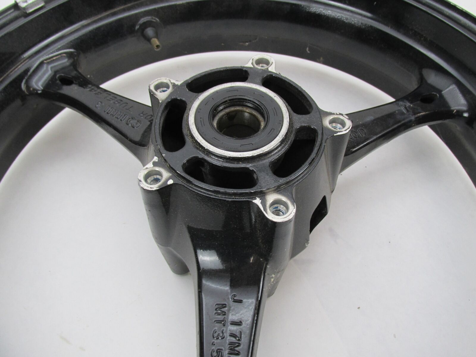 Enkei Motorcycle Tri Spoke 3 Spoke 17x3.5" Black Front Wheel