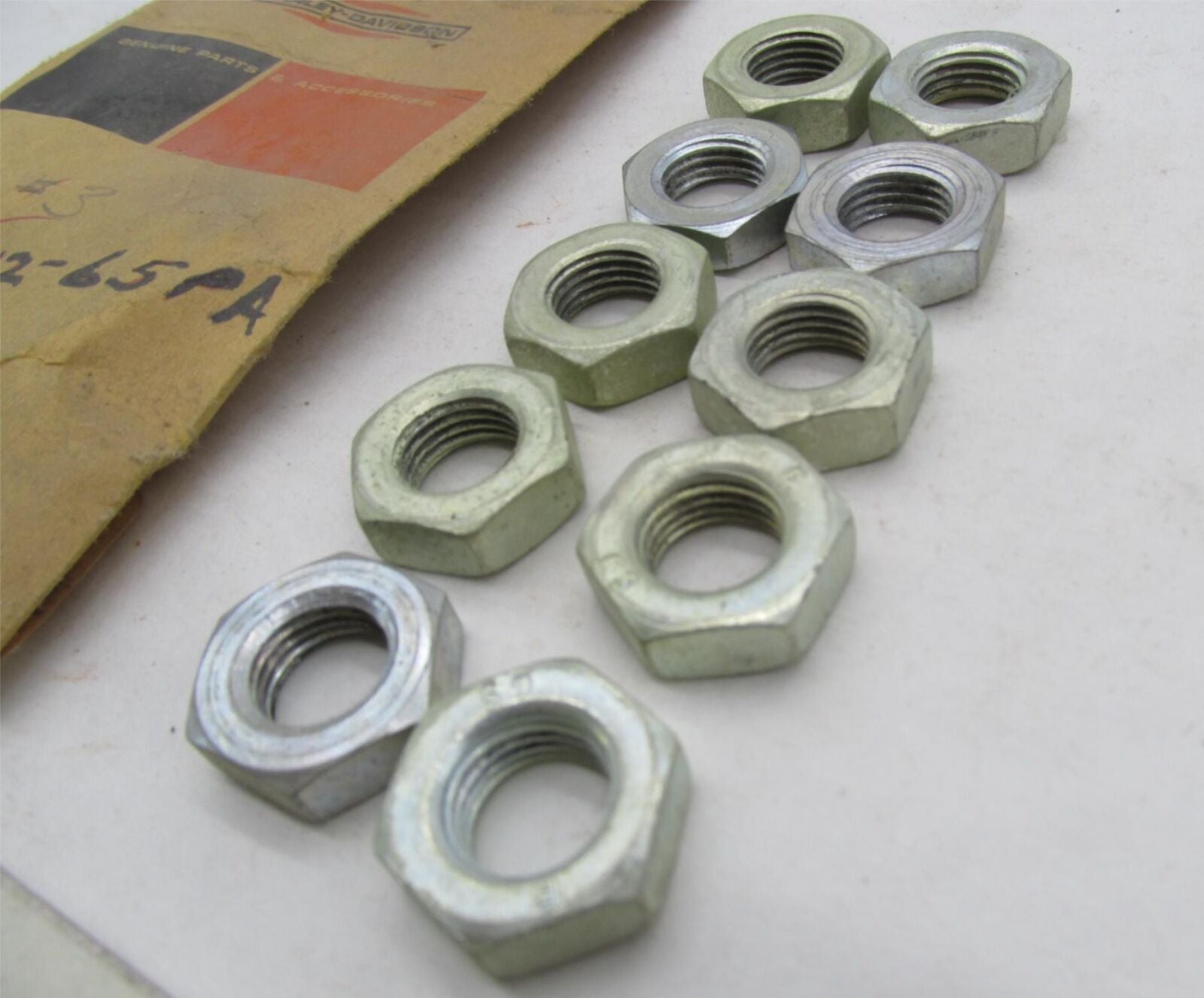 Lot of 10 Harley Davidson Genuine NOS Aermacchi Pivot Nuts 47512-65PA