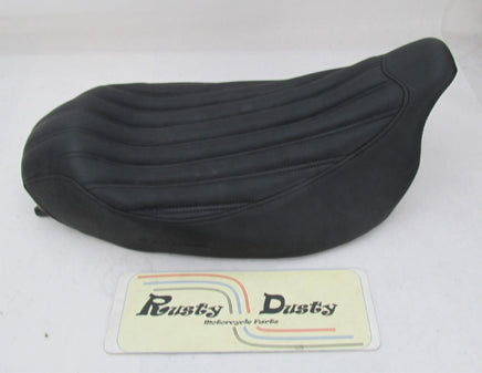 Saddlemen NOS Harley Black Knuckle Ribbed Solo Seat 0801-0840