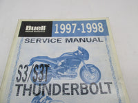 Buell Official Factory 1997-1998 Thunderbolt S3/S3T Service Manual 99489-98Y