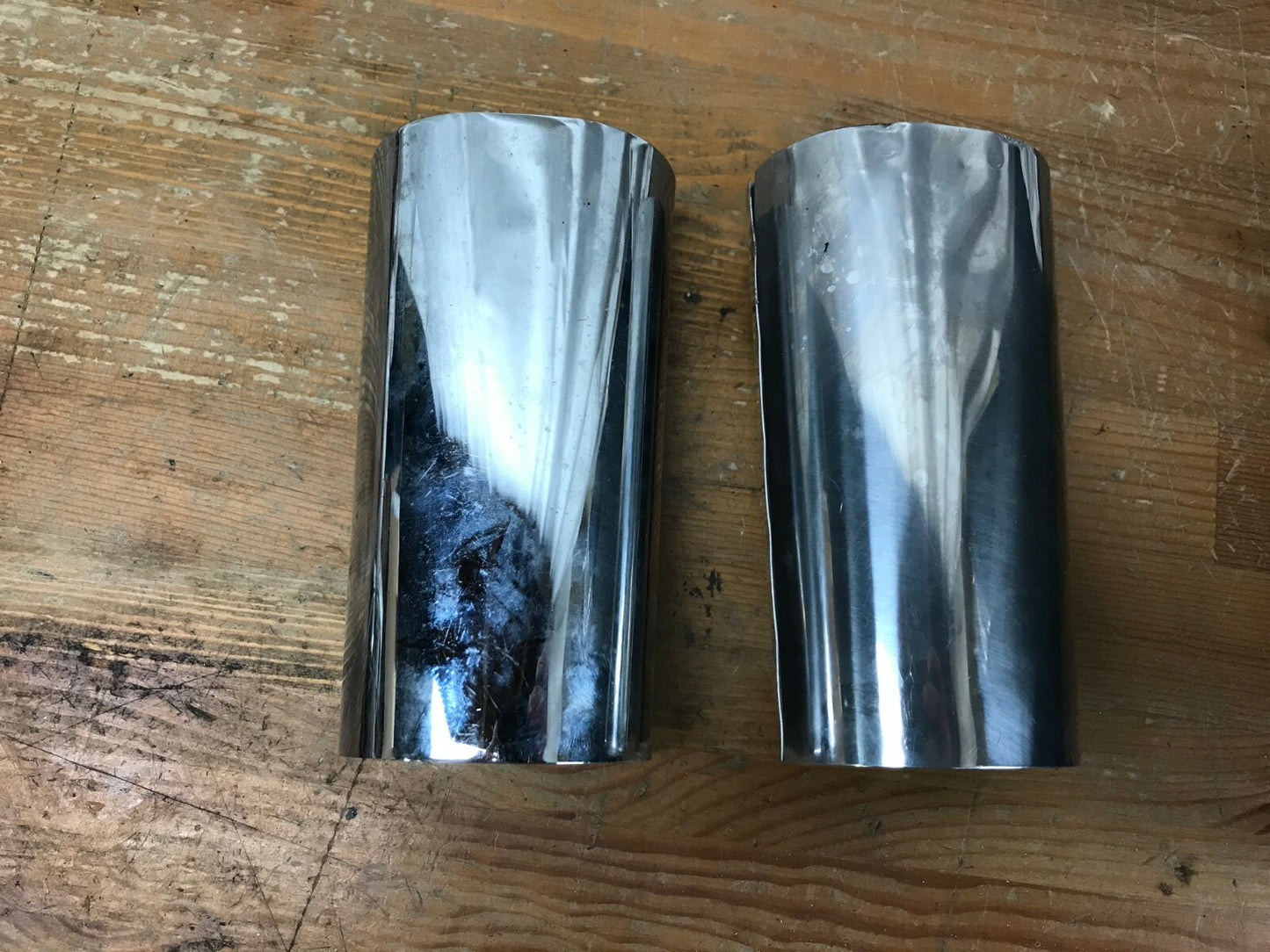 Harley Davidson chrome lower fork tube extended covers touring HD Nice