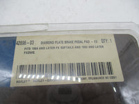 Harley Davidson Genuine NOS Softail Diamond Plate Brake Pedal Pad 42696-03