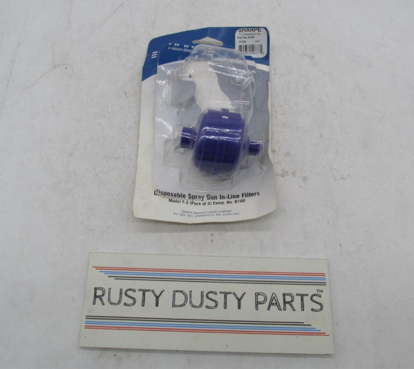 Sharpe Disposable In-Line Spray Gun Filter 8100