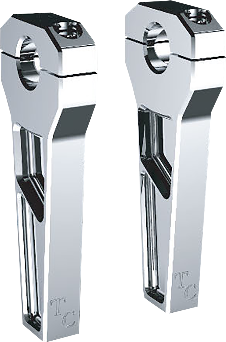 Todd's Cycle 1-1/8" Clamping Riser 6" Rise Chrome TD-R21-06