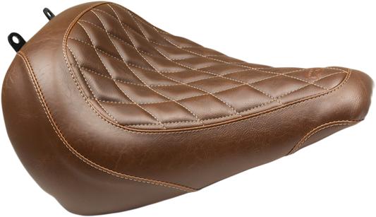 Mustang Wide Tripper Solo Seat Brown Diamond 83023