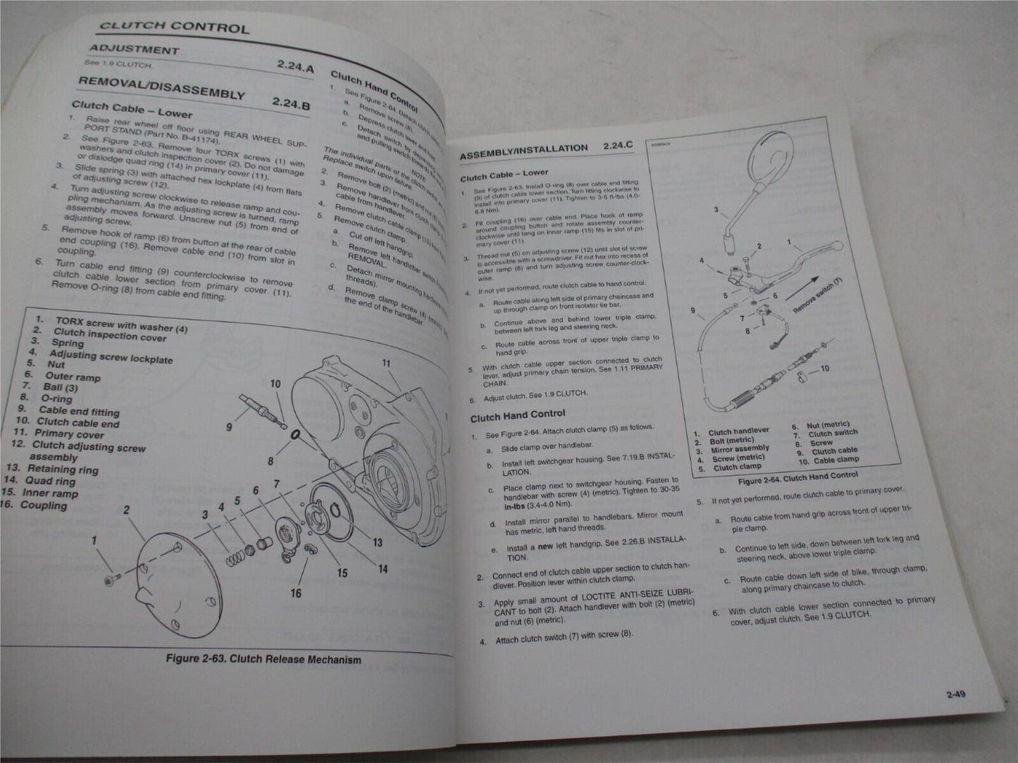 Buell Official Factory 1997-1998 M2 Cyclone Service Manual 99491-98Y