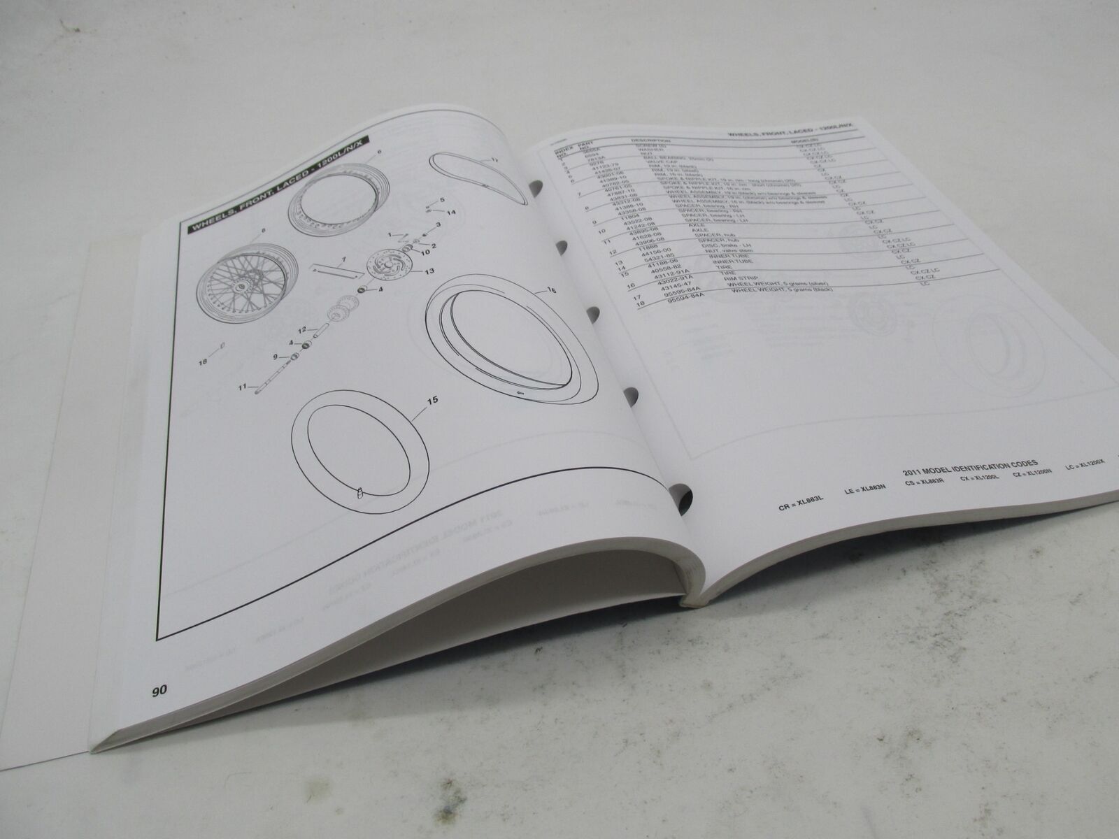 Harley-Davidson Official Factory 2012 Sportster Models Parts Catalog 99451-12