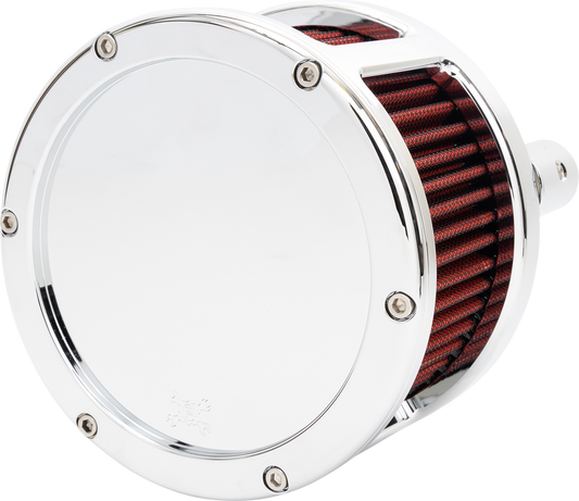 Feuling BA Race Series Air Cleaner Kit Chrome - Solid Cover - Red 5427