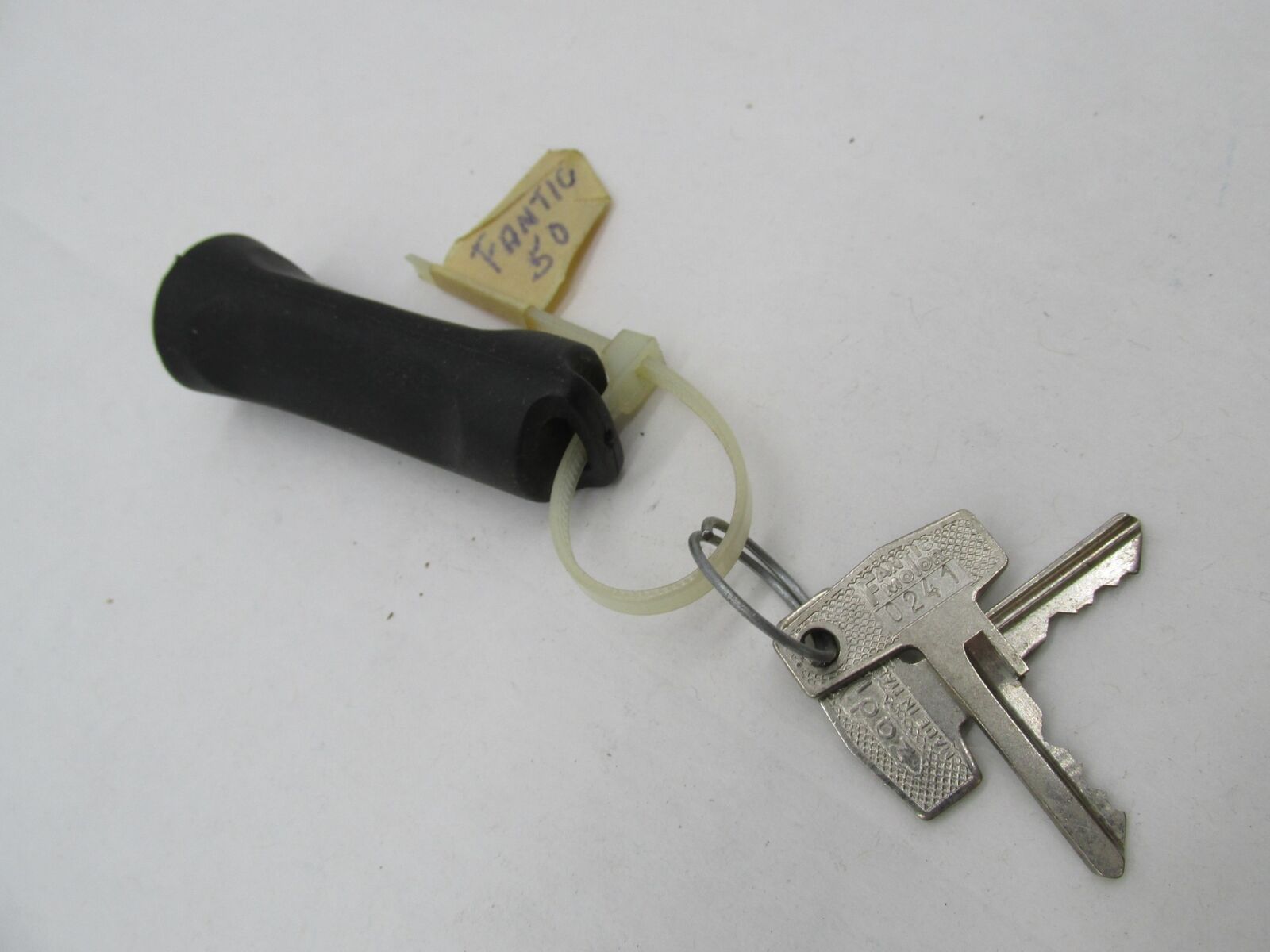 Vintage Fantic Motor 50 Dealer Documents And Motorcycle Ignition Key Set