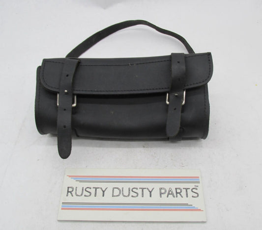 Universal Motorcycle Harley Buckle Fork Tool Pouch Synthetic Leather 10x5x2.5"