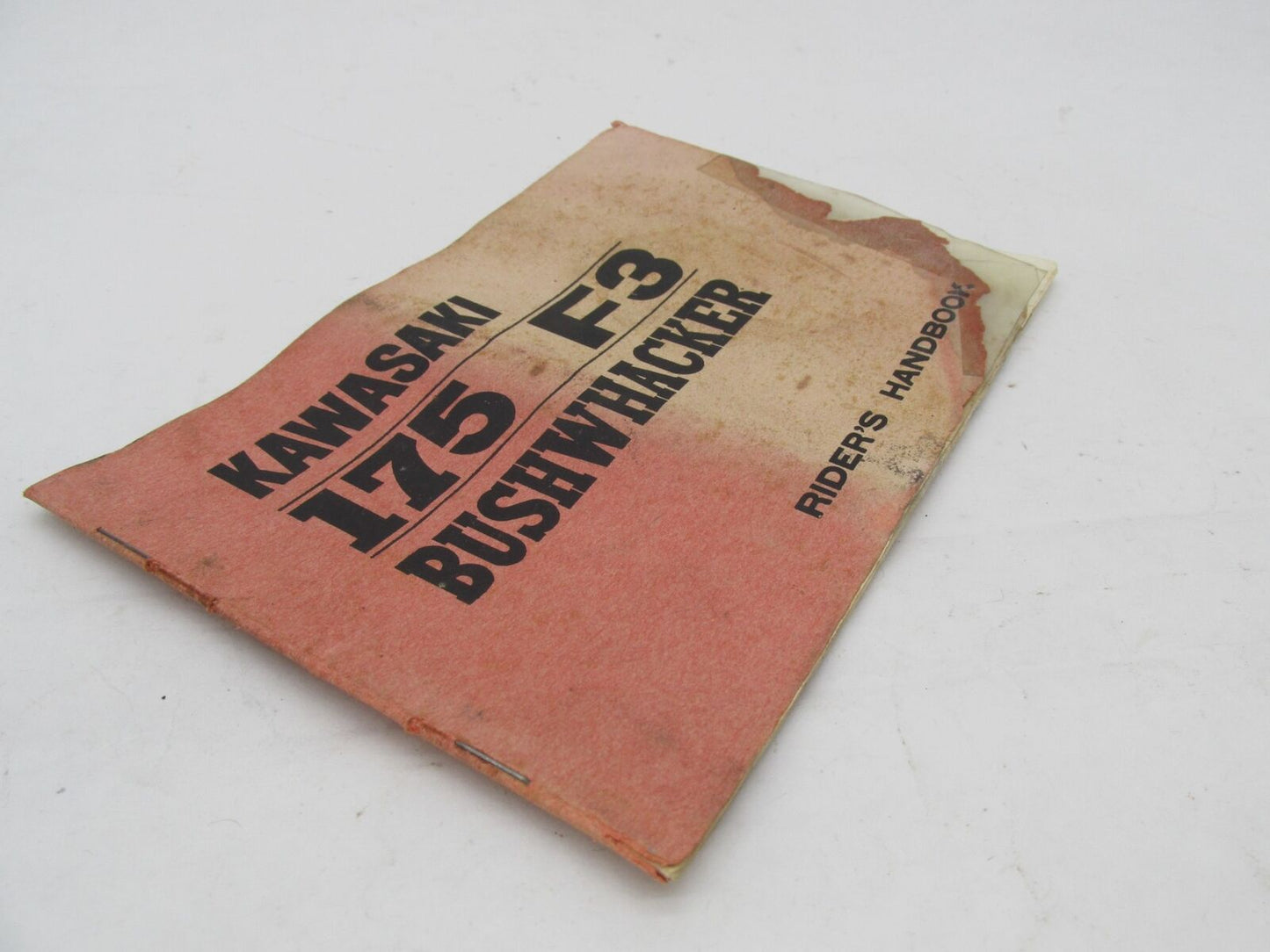 Kawasaki Bushwhacker 175 F3 Rider Owners Manual Handbook